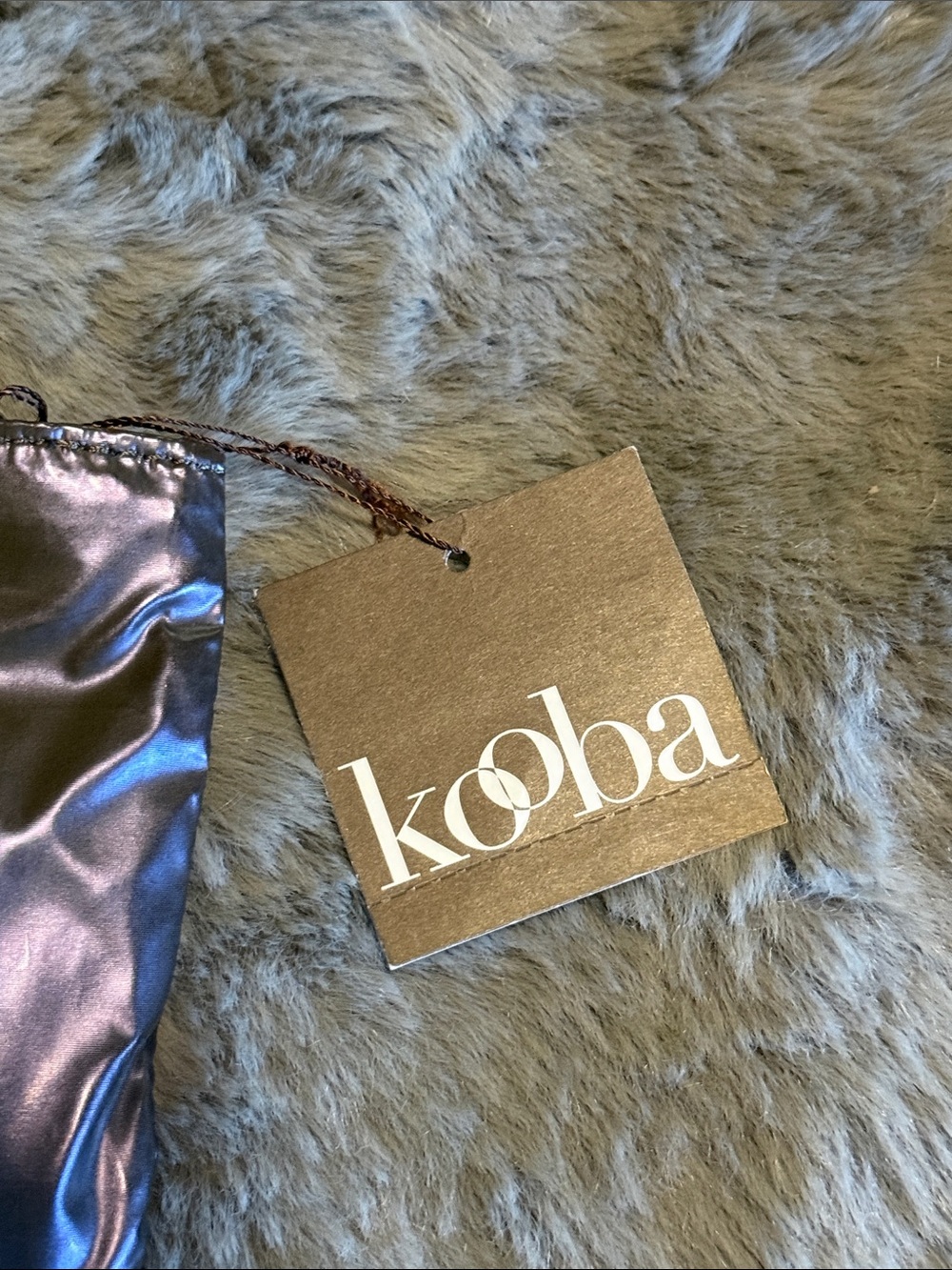 NWT Vintage KOOBA Leather Wristlet Pouch Metallic Lilac Purple Y2K AH824-26 - Picture 4 of 6